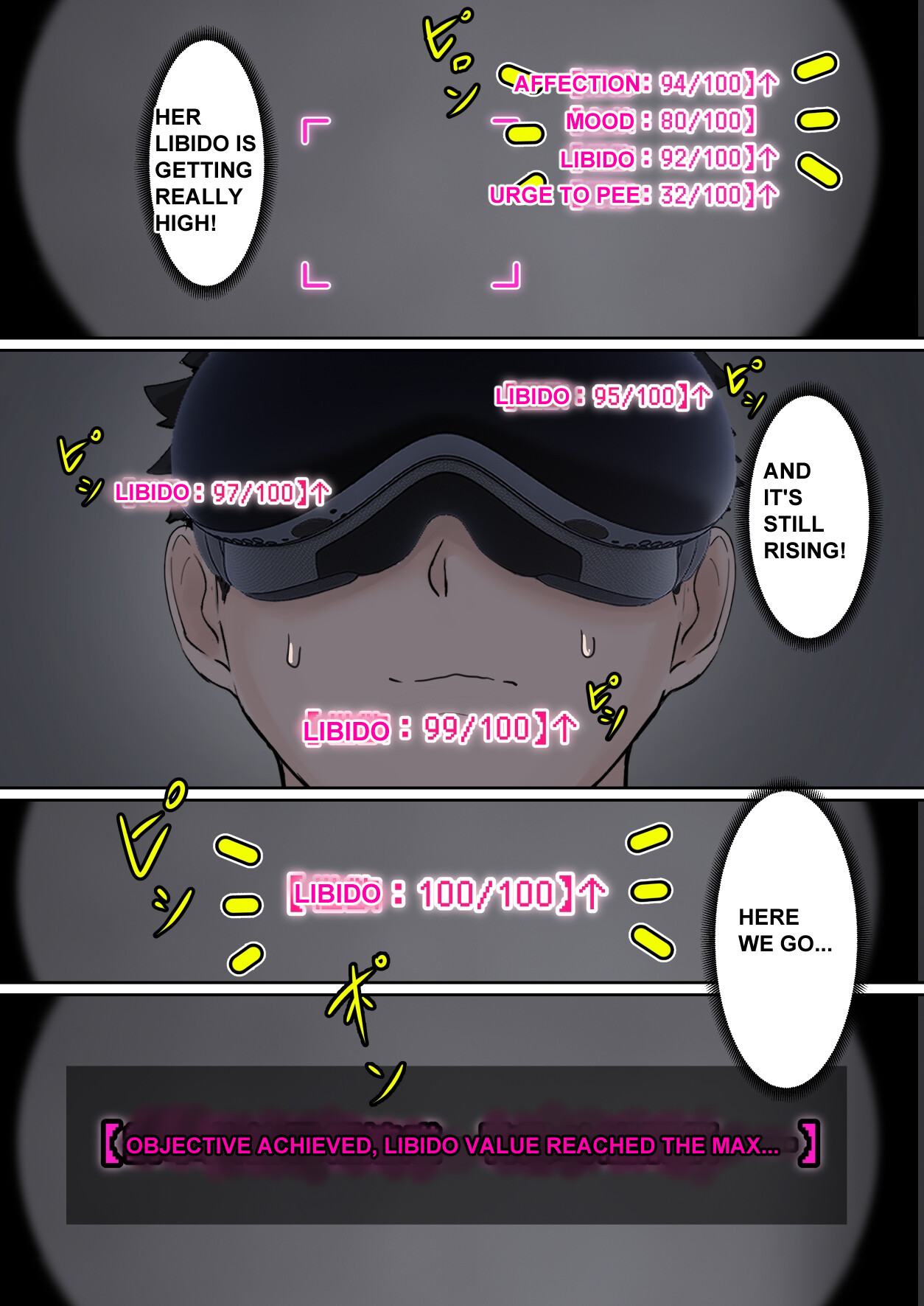 Hentai Manga Comic-My AR glasses can see various stats about my foster sister!?-Read-37